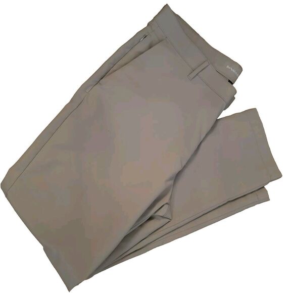 Banana Republic Tan Motion Tech Hybrid Athletic Mens Pants Size 36x32  000106 - Picture 1 of 9